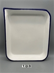 (1) Near Perfect Porcelain Enamel Photo Darkroom Tray for Developing Standard 8x10 Prints