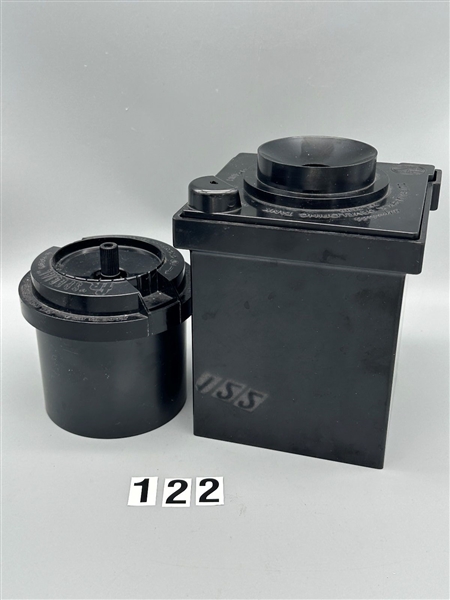 (2) Like New Fink & Roselieve Adjustable Darkroom Developing Tanks, (1) Cut Fim, (1) Roll Film