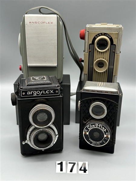 (4) Twin Lens Reflex Cameras; (3) 620, (1) 127.