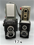 (4) Twin Lens Reflex Cameras; (3) 620, (1) 127.