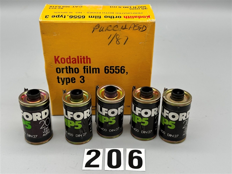 Kodalith Ortho Film 6556, Type 3, Perforated Both Edges 35mm-100 ft. No 10 Spool