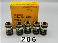 Kodalith Ortho Film 6556, Type 3, Perforated Both Edges 35mm-100 ft. No 10 Spool