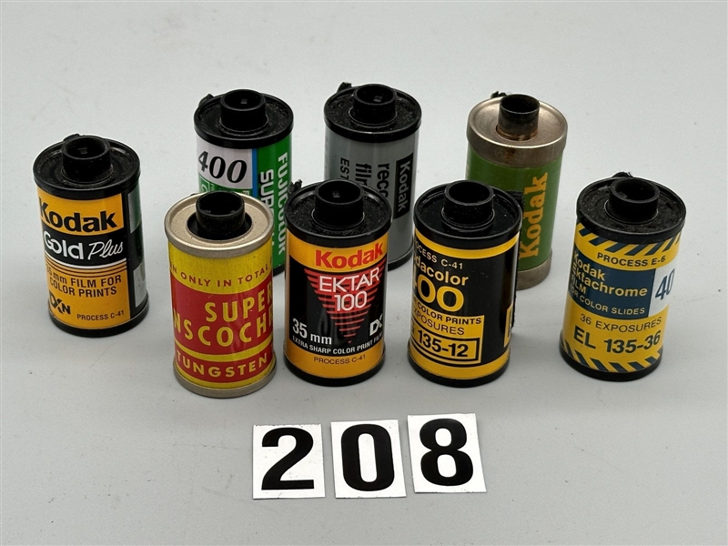 Mystery Film: (8) Rolls 35mm Film Exposed and Undeveloped.