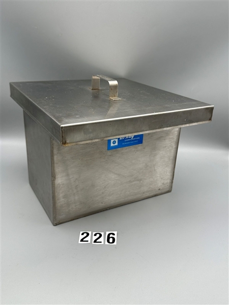 Arkay Stainless Steel (1) Gallon Darkroom Film Developing Tank & (5) Stainless Steel 4x5 Cut Film Hangers