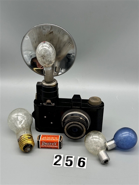 Uniflash Camera With Film, Flash Unit and Flashbulbs