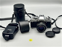 (BB) Minolta XG-M 35mm SLR Camera and Quantaray Lens Group