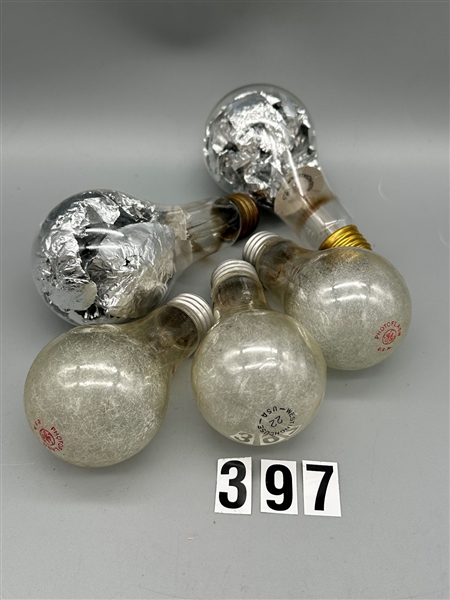 (5) Rare Flashbulbs- (2) Foil Filled #20 and (3) #22