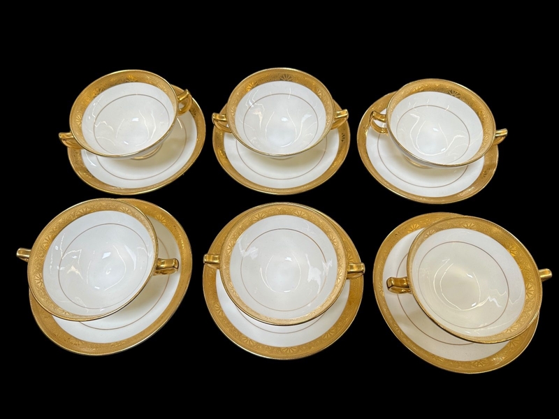 (6) Mintons for Tiffany and Co. NY Soups and Under Plates