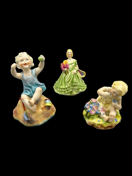 (3) Royal Worcester Figurines