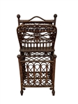 Victorian Rattan Wrapped  Magazine Rack