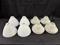 (8) Large Glass Lamp Shades