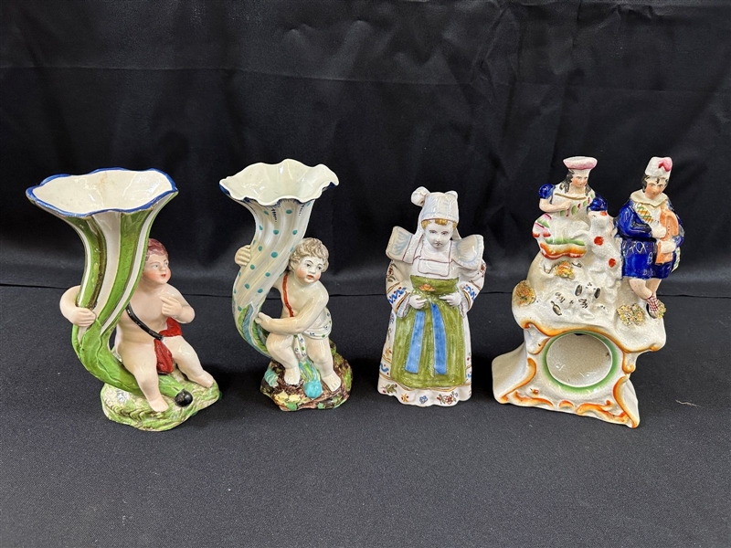 (4) Pieces English and French Porcelain