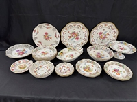 Group of Dresden Reticulated Dishes