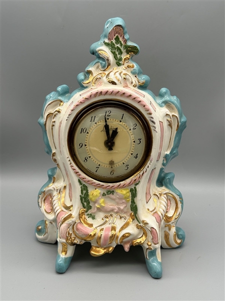 Lanshire Clock Co. Porcelain Mantle Clock