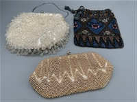 (3) Ladies Beaded Handbags