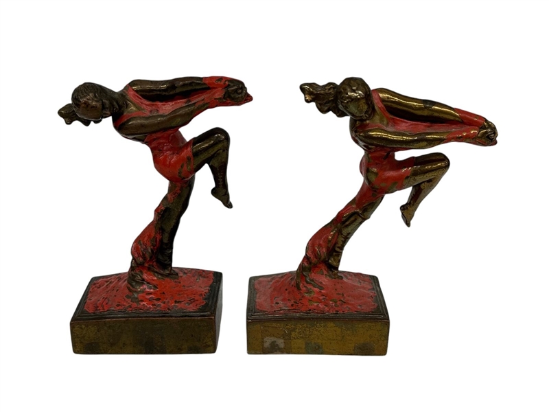 Art Deco Bookends Isadora Duncan