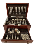 Sterling Silver Flatware Wallace "Rose Point" 173 Pieces