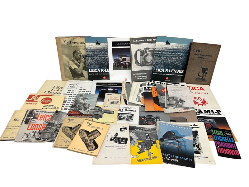 Large Group of Leica Camera Guides and Manuals and Brochures