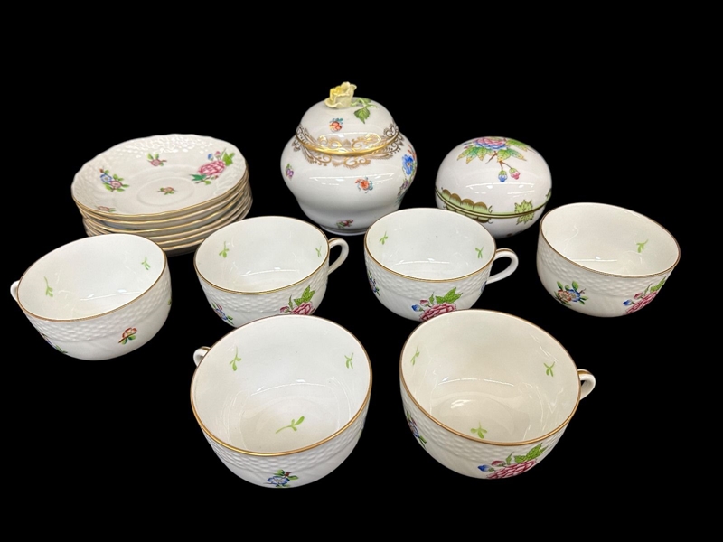 Herend Hungary Porcelain Tea Set