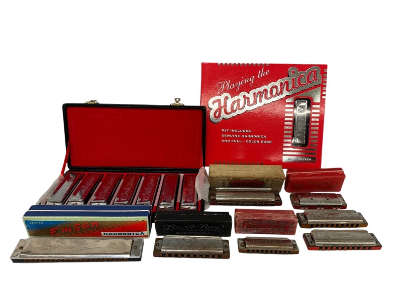 Group of Harmonicas Most in Original Boxes