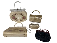 (5) Hard Case Ladies Purses