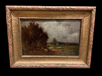 Unknown Artist Landscape Oil on Board