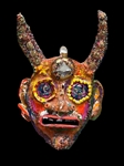 Anna Arnold (American 20th Century)Mixed Media "Tribal Mask 2"