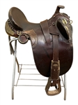 Western Saddle With Brass Fixtures