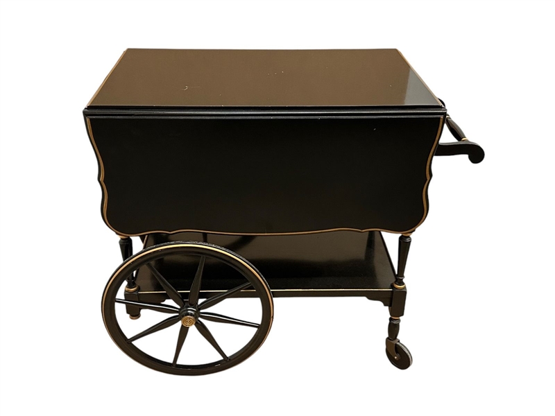 Imperail Tea Cart With Gold Banding