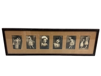 Framed Group of Black and White Girl Photographs