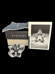 Steuben Glass Star Crystal Paperweight with Original Box