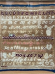 1935 Framed Embroidered Sampler