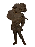 Cast Iron Figure "Autum" Wall Hanging