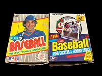 1988, 1989 Fleer Baseball Wax Boxes