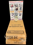 McDonalds Box Promotional Limited Edition 1993 Football Card Sheets