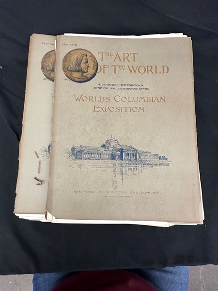 "The Art of the World" The Worlds Columbian Exposition D. Appleton Photogravures, Facsimiles in Color