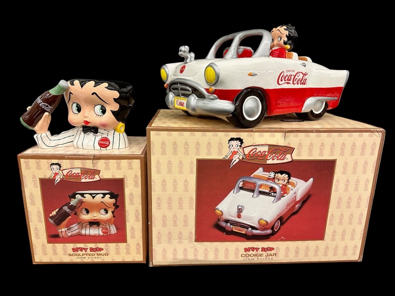 (2) Betty Boop Coca-Cola Collectibles