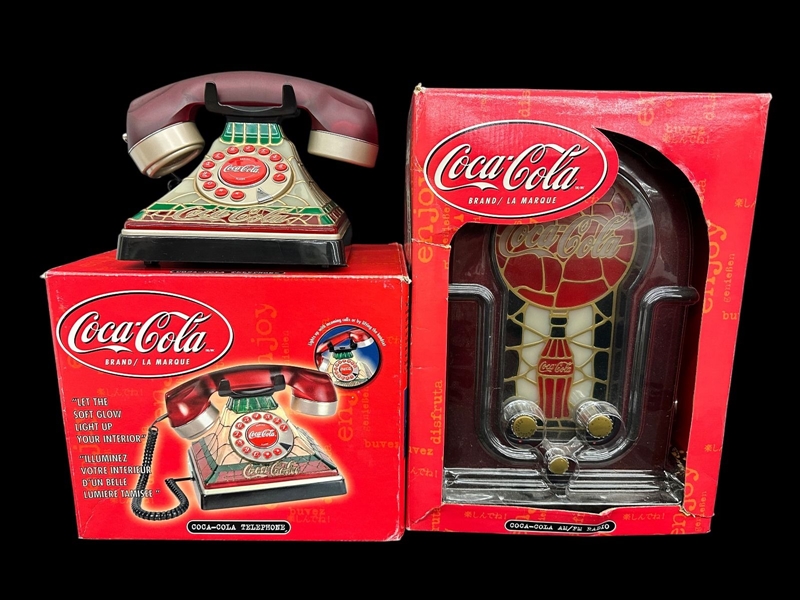 (2) Coca-Cola Collectibles Illuminating 