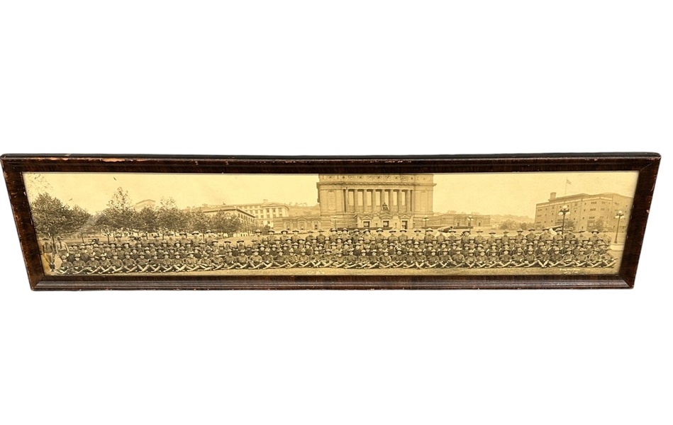 WW1 Company B Framed Panoramic Photograph