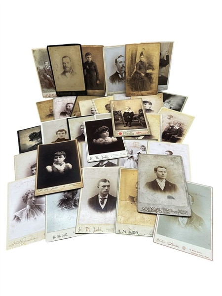 (36) Vintage Portrait Cabinet Cards 