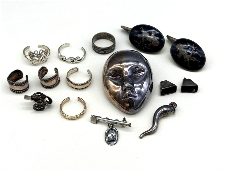 Group of Miscellaneous Sterling Silver Jewelry