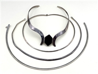 (4) Sterling Silver Choker Necklaces