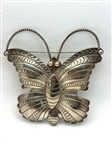 Sterling Silver Oversize Butterfly Brooch