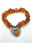 Baltic Amber Sterling Silver Bracelet