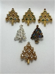 (6) Eisenberg Christmas Tree Brooches