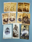 (10) CDV Carte de Viste Portraits