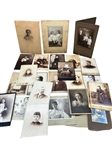 Group of Vintage CDVs, Cabinet and Portraits