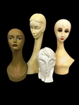 Group of (4) Mannequin Heads