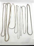 (8) Sterling Silver Necklaces