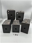 (5) Vintage Black Box Cameras